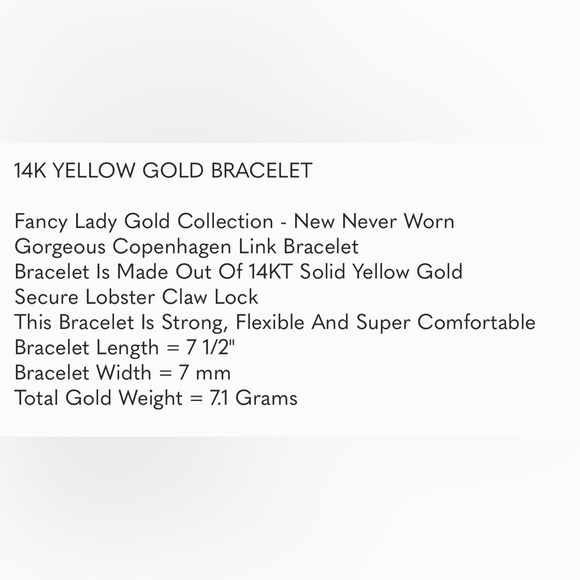 Gorgeous 14K Gold Bracelet - Picture 8 of 8